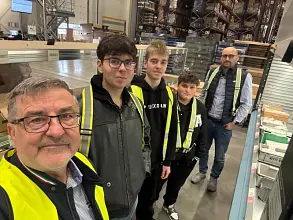 As part of their Marketing course, the students visited our company 